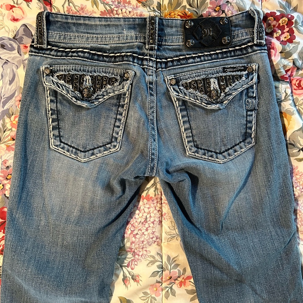 Low Waist Y2K Miss Me Jeans
